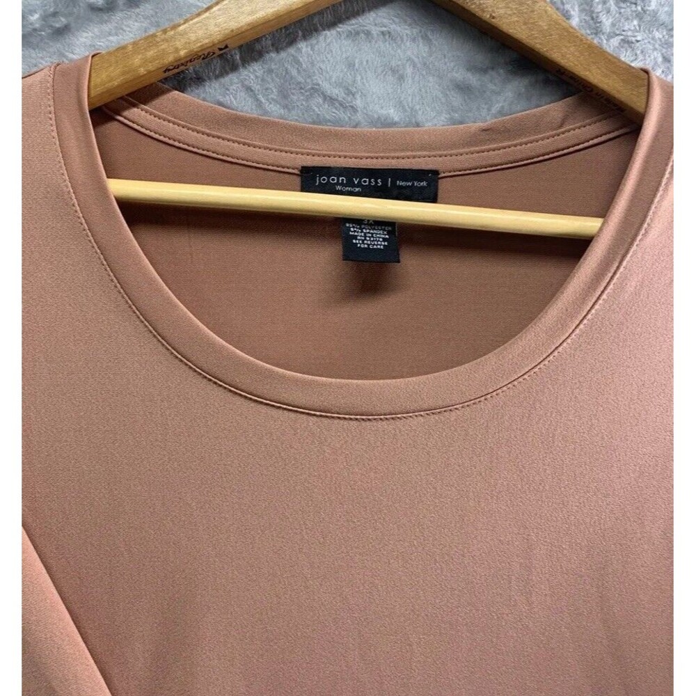 Womens Joan Vass Tunic,‎ 3x Salmon - Picture 13 of 16